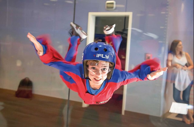 Child flying at iFLY